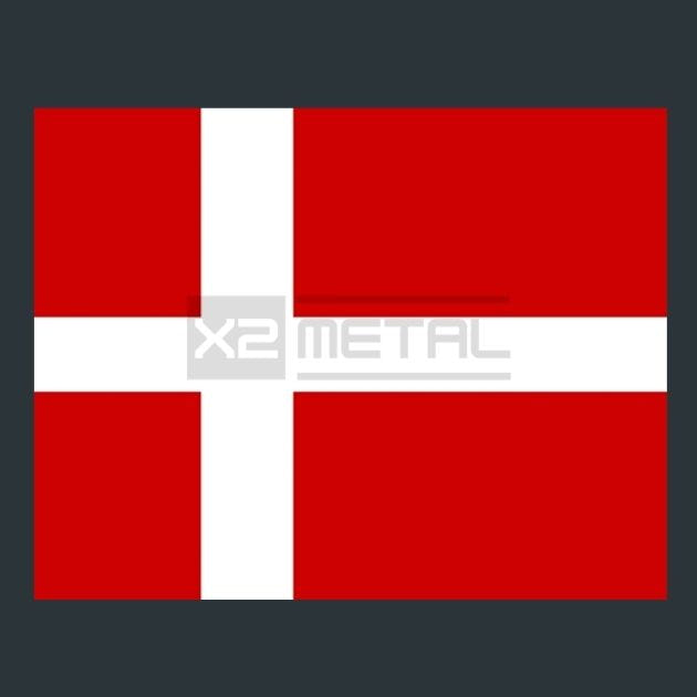 Flag 13 Denmark Metal Wall Art and Desktop Mouse Pad by X2Metal
