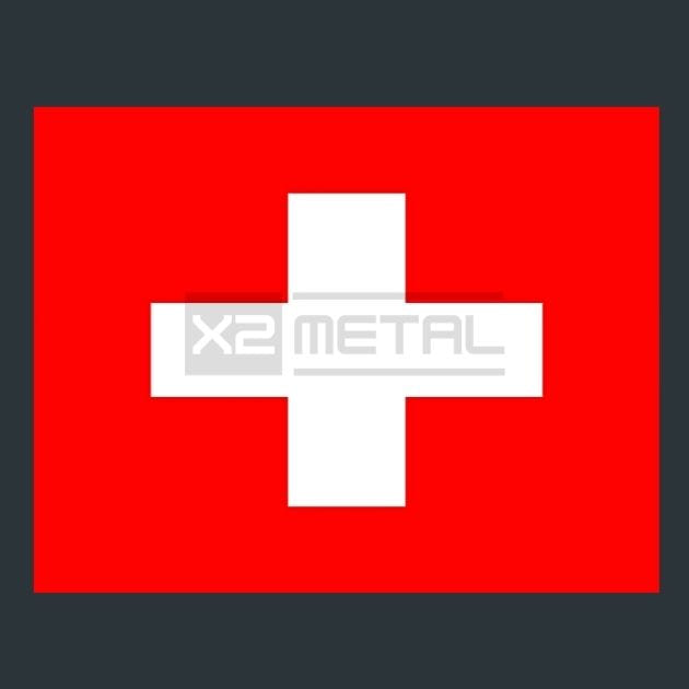 Flag 14 Switzerland Metal Wall Art and Desktop Mouse Pad by X2Metal