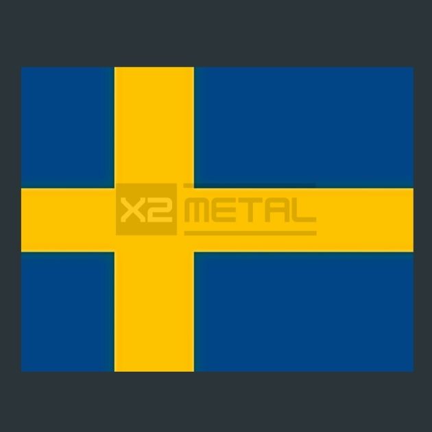Flag 15 Sweden Metal Wall Art and Desktop Mouse Pad by X2Metal