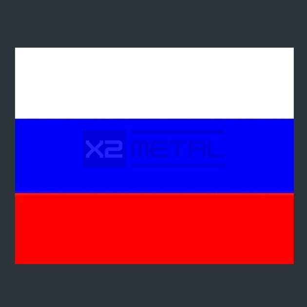 Flag 18 Russia Metal Wall Art and Desktop Mouse Pad by X2Metal