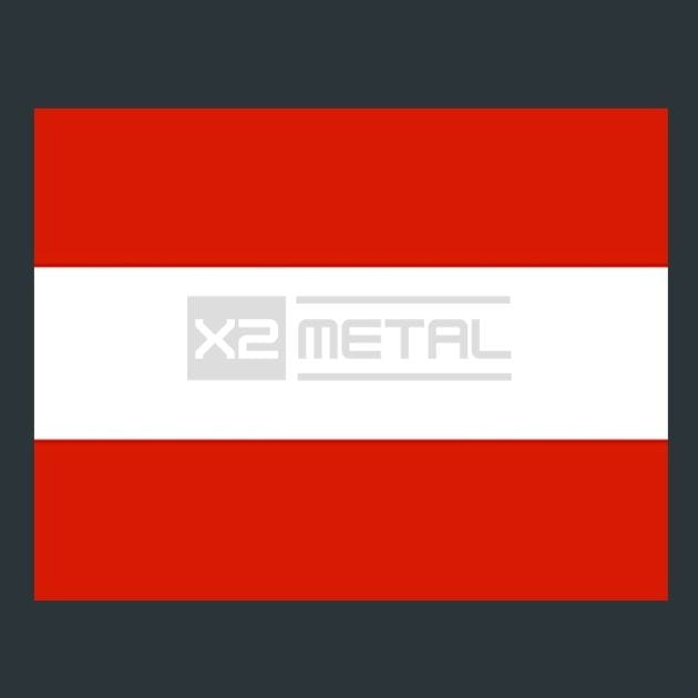 Flag 19 Austria Metal Wall Art and Desktop Mouse Pad by X2Metal