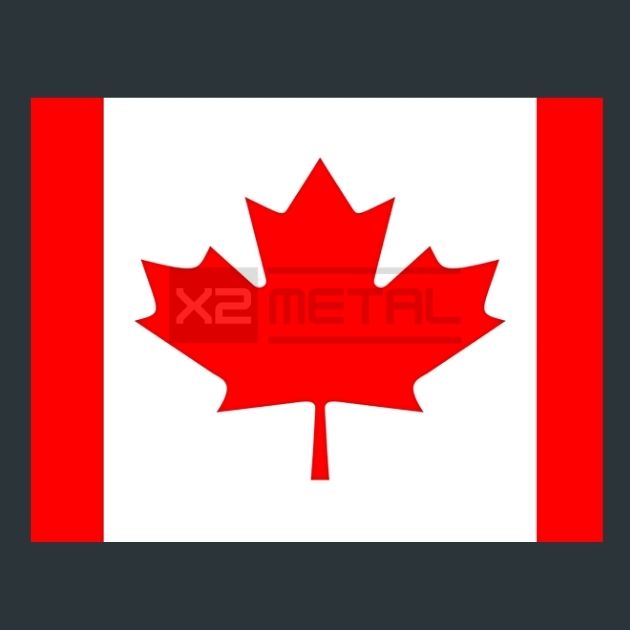 Flag 2 Canada Metal Wall Art and Desktop Mouse Pad by X2Metal