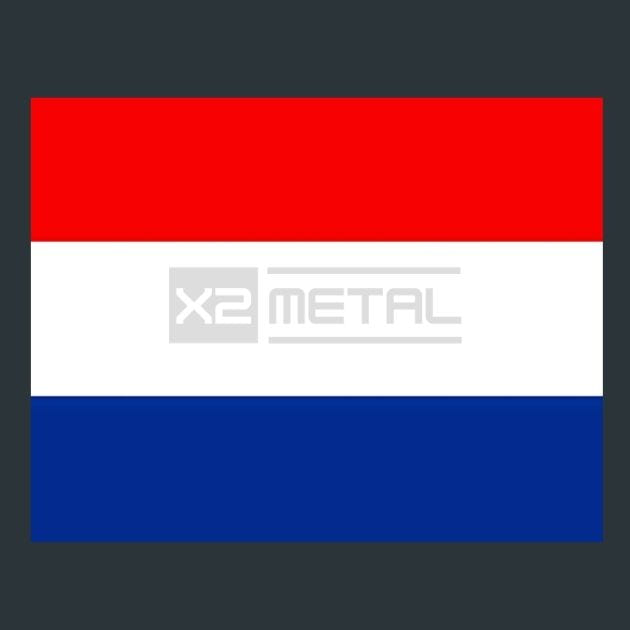 Flag 21 The Netherlands Metal Wall Art and Desktop Mouse Pad by X2Metal