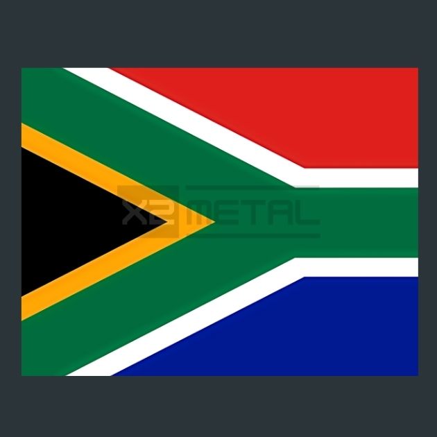 Flag 24 South Africa Metal Wall Art and Desktop Mouse Pad by X2Metal