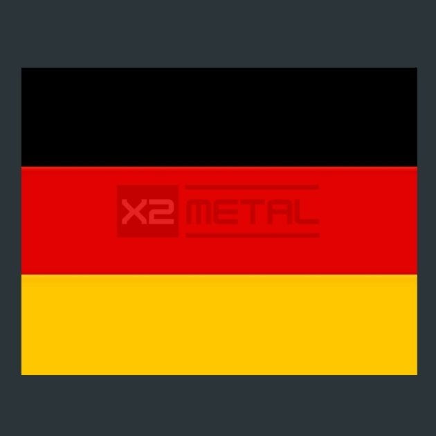 Flag 7 Germany Metal Wall Art and Desktop Mouse Pad by X2Metal