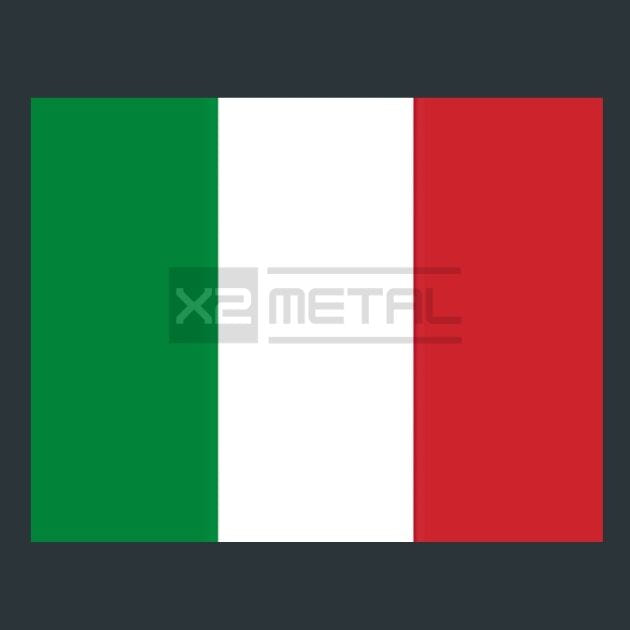 Flag 8 Italy Metal Wall Art and Desktop Mouse Pad by X2Metal