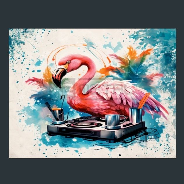 Flamingo-Oasis-55-Metal-Prints