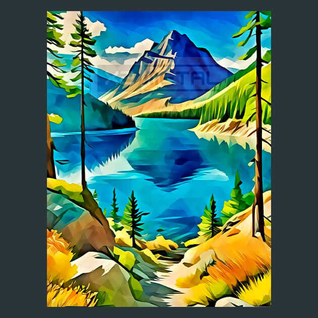 Flathead Landscape – Metal Print &amp; Mouse Pad | ChromaLuxe | Made in Iowa USA