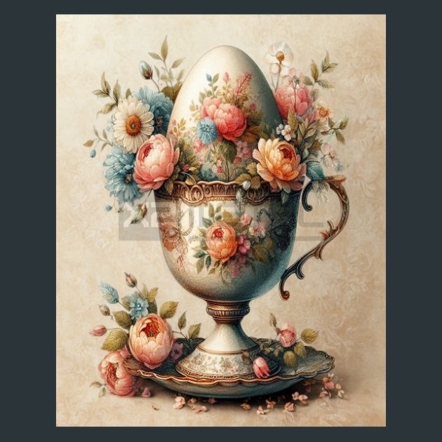 Floral-Egg-12-Metal-Prints