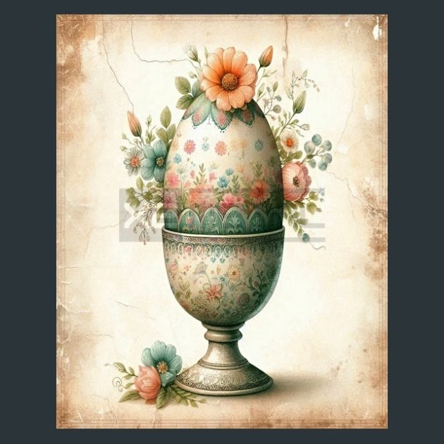Floral-Egg-13-Metal-Prints