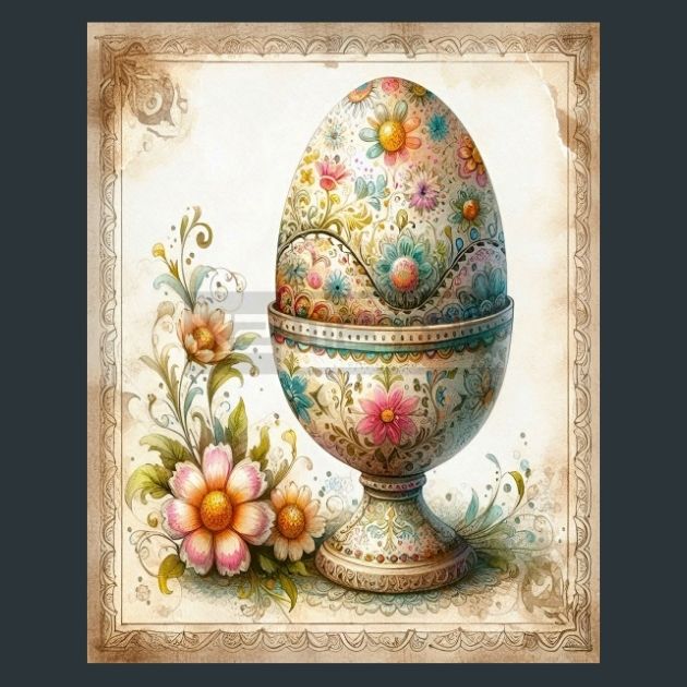 Floral-Egg-14-Metal-Prints