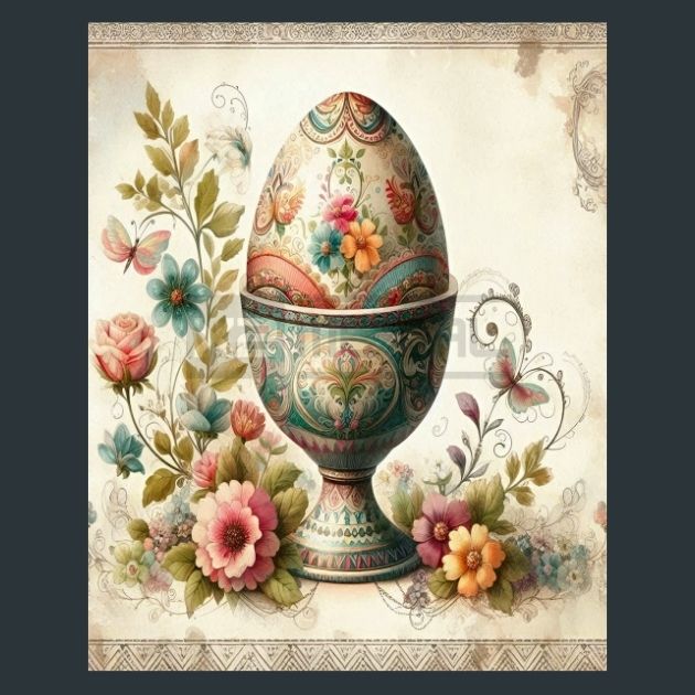 Floral-Egg-7-Metal-Prints
