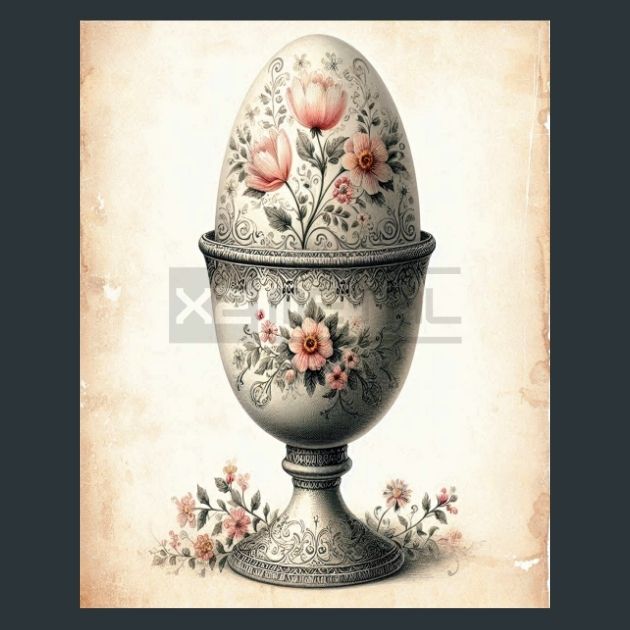 Floral-Egg-8-Metal-Prints