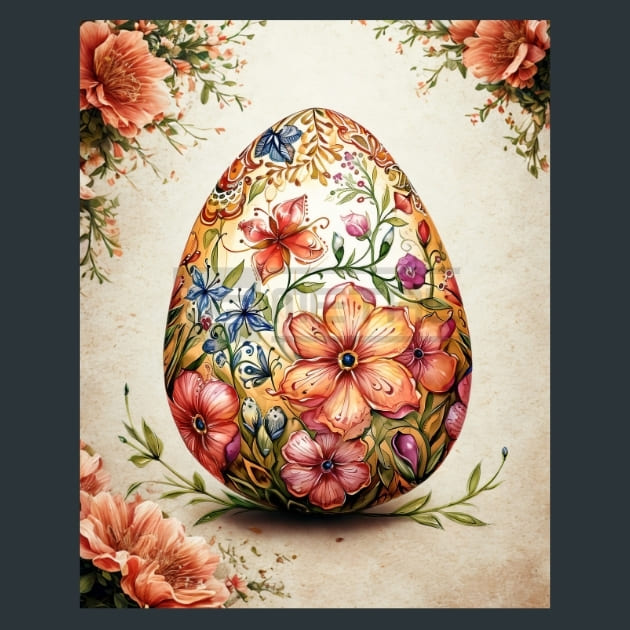 Floral_Easter_Eggs_2_metal_prints_posters_mouse_pads