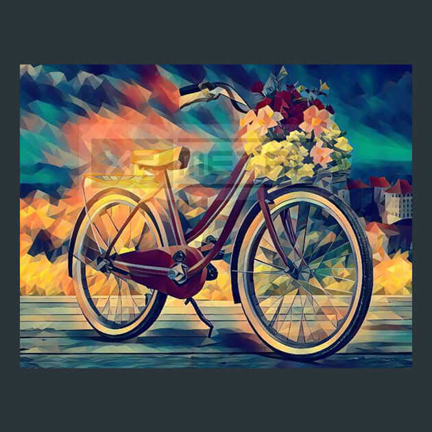 Floral Peak Cruiser Metal Wall Art and Desktop Mouse Pad by X2Metal