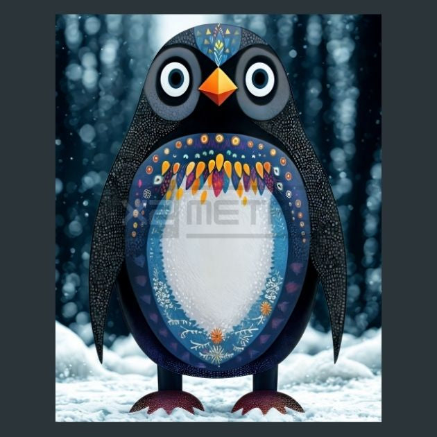Folk-Art-Penguins-7-Metal-Prints