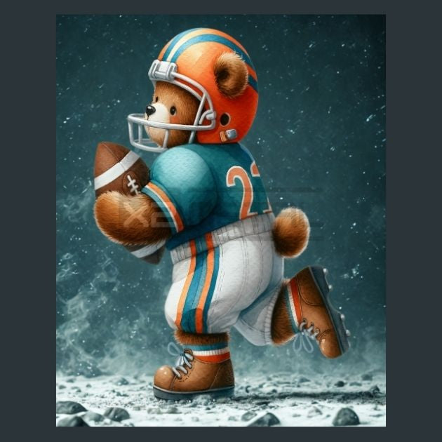 Football-Bear-04-Metal-Prints