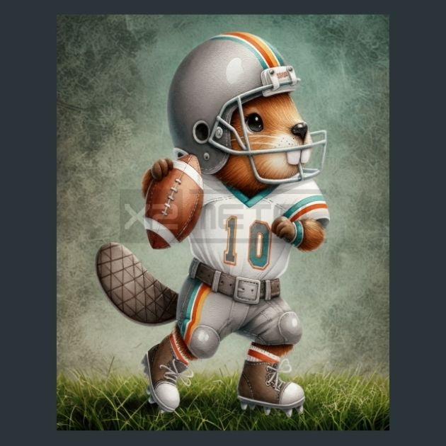 Football-Beaver-11-Metal-Prints