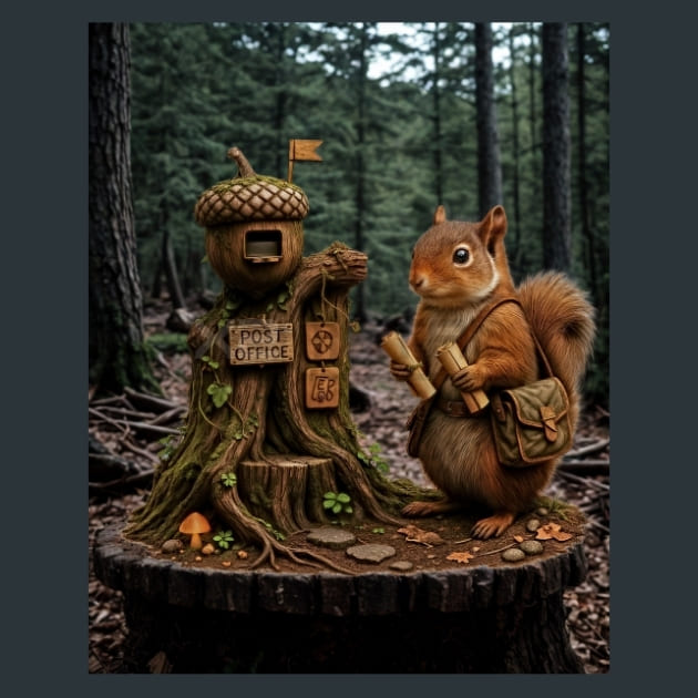 Forest-Post-Office-Magical-Forest-metal-prints-posters-mouse-pads