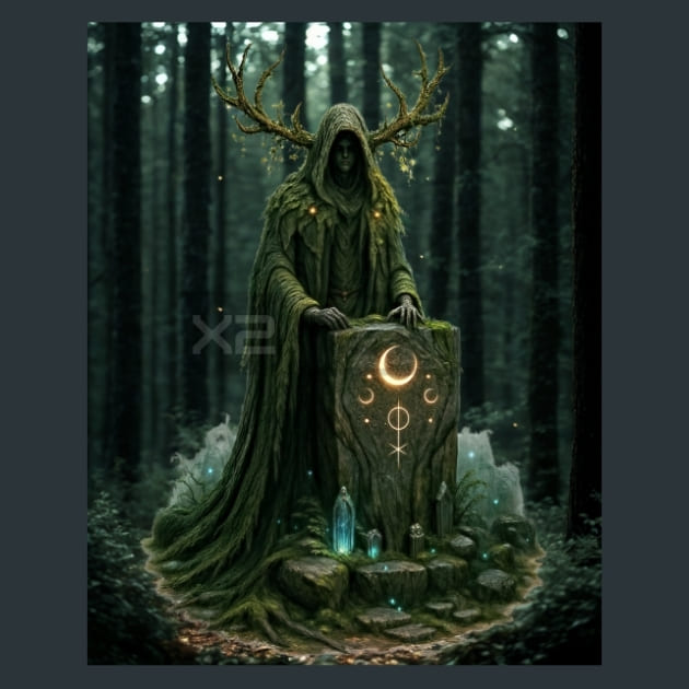 Forest Spirit Metal Wall Art and Desktop Mouse Pad by X2Metal