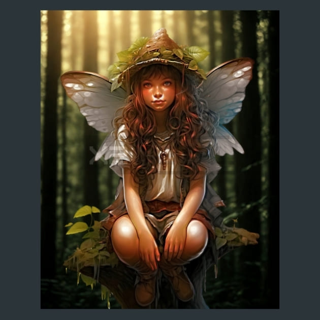 Forest Fairies 10 Metal Wall Art and Desktop Mouse Pad by X2Metal