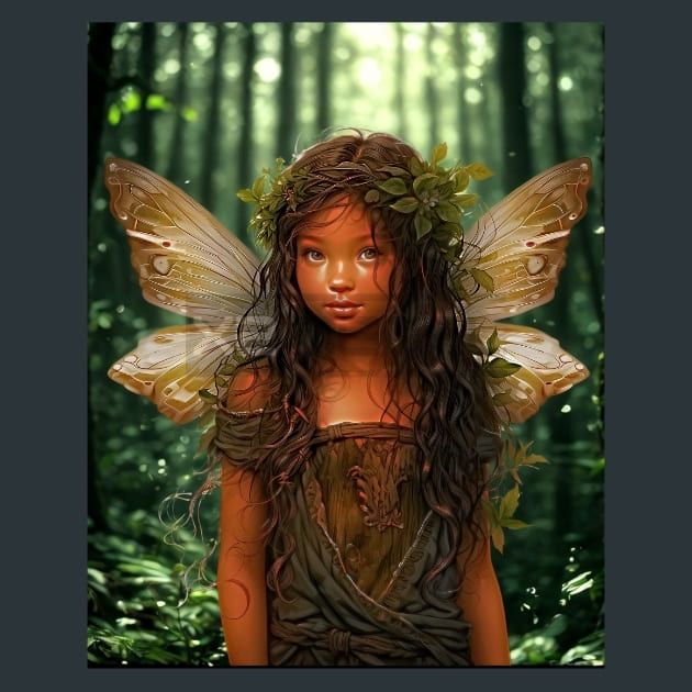 Forest Fairies 11 Metal Wall Art and Desktop Mouse Pad by X2Metal