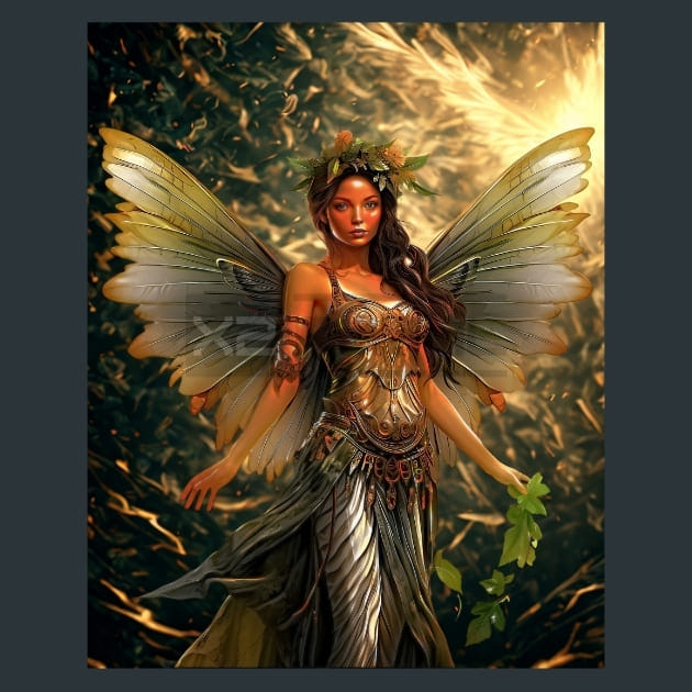 Forest Fairies 4 Metal Wall Art and Desktop Mouse Pad by X2Metal