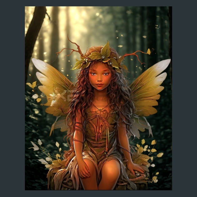 Forest Fairies 9 Metal Wall Art and Desktop Mouse Pad by X2Metal