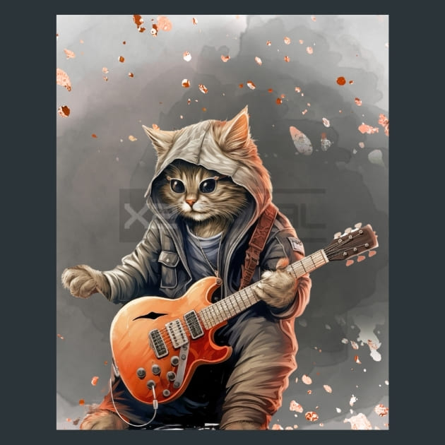 Forest Titan Cat Metal Wall Art and Desktop Mouse Pad by X2Metal
