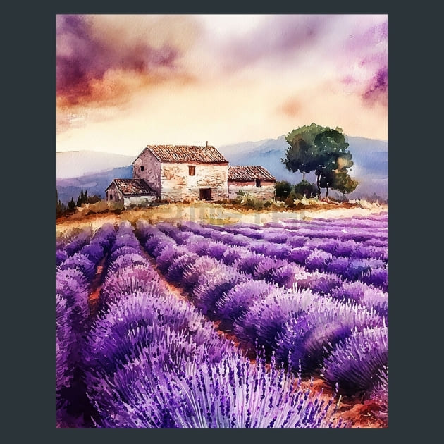 France Provence Metal Wall Art and Desktop Mouse Pad by X2Metal