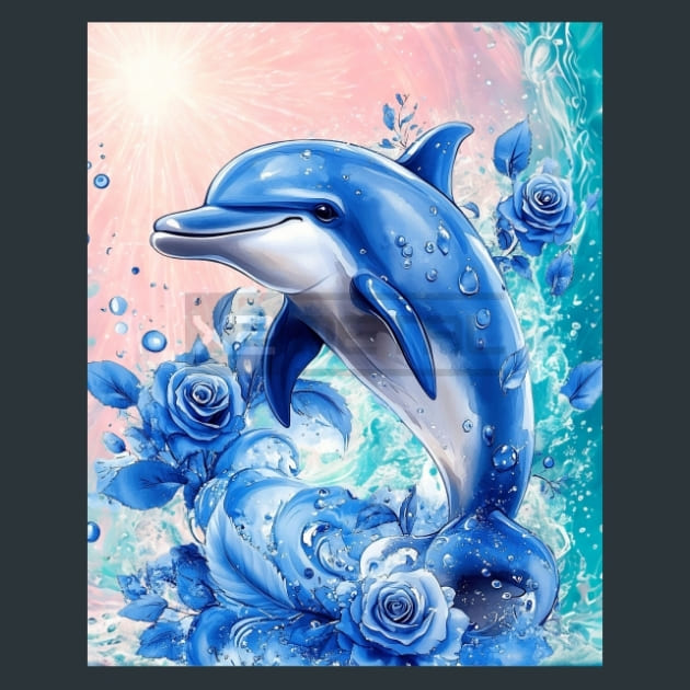Freedom in Fins Metal Wall Art and Desktop Mouse Pad by X2Metal