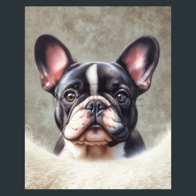 French Bulldog 1 Metal Wall Art and Desktop Mouse Pad by X2Metal