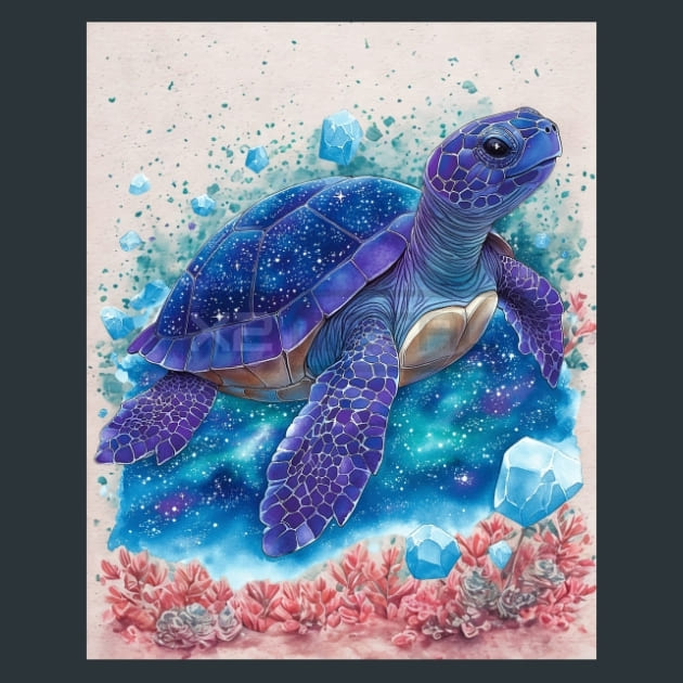 From Sand to Sea Turtles Metal Wall Art and Desktop Mouse Pad by X2Metal