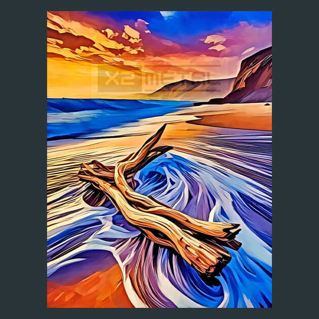 Frothy Waves – Metal Print &amp; Mouse Pad | ChromaLuxe | Made in Iowa USA