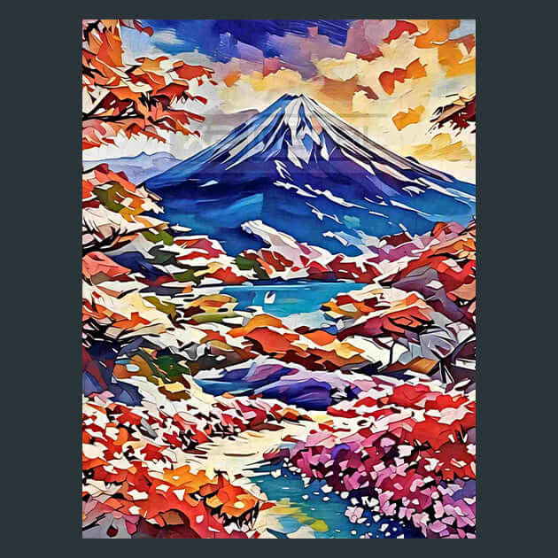 Fuji Landscape – Metal Print &amp; Mouse Pad | ChromaLuxe | Made in Iowa USA