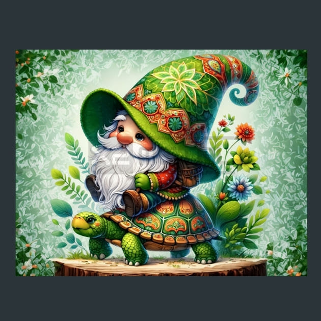 Funny Spring Gnomes 01 Metal Wall Art and Desktop Mouse Pad by X2Metal