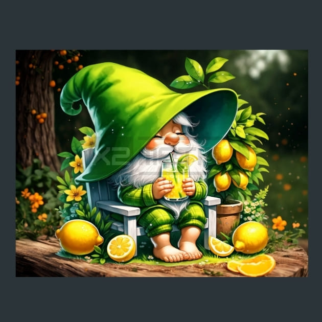 Funny Spring Gnomes 02 Metal Wall Art and Desktop Mouse Pad by X2Metal