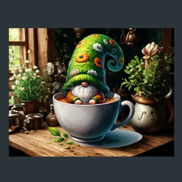 Funny Spring Gnomes 04 Metal Wall Art and Desktop Mouse Pad by X2Metal