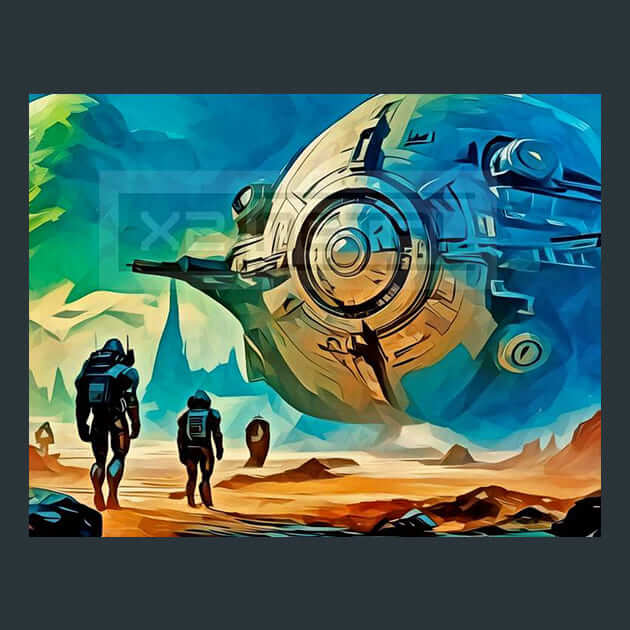 Future Forge Explorers Crew Metal Prints
