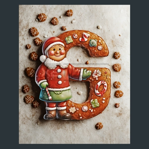 G1 Xmas Letters Metal Wall Art and Desktop Mouse Pad by X2Metal