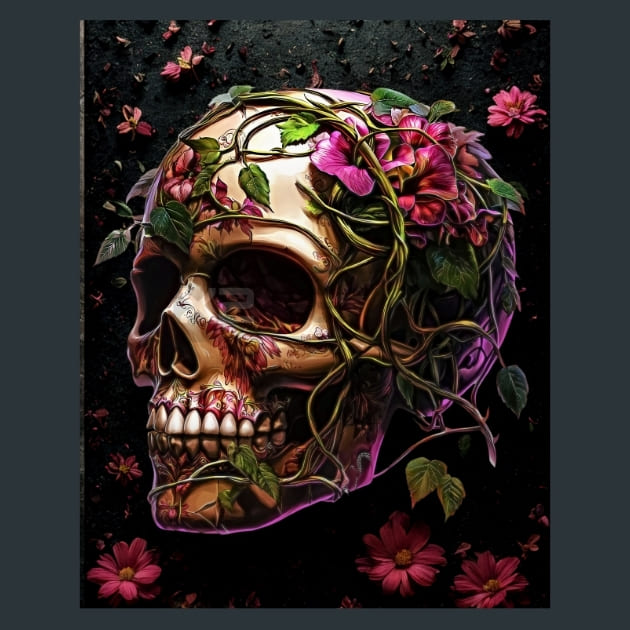 Gardensugarskull – Metal Print &amp; Mouse Pad | ChromaLuxe | Made in Iowa USA