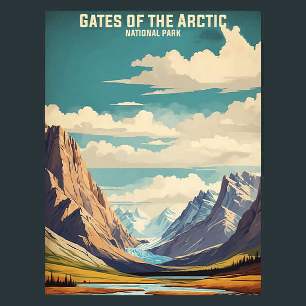 Gates of the Arctic Metal Wall Art and Desktop Mouse Pad by X2Metal
