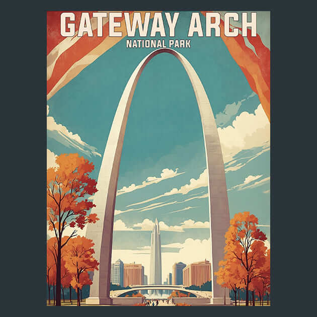 Gateway Arch – Metal Print &amp; Mouse Pad | ChromaLuxe | Made in Iowa USA