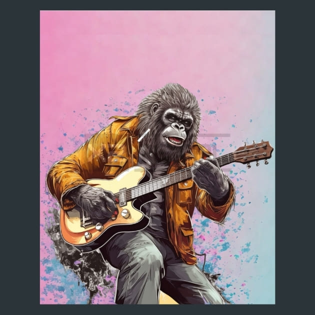Gentle Giant Gorilla Metal Wall Art and Desktop Mouse Pad by X2Metal