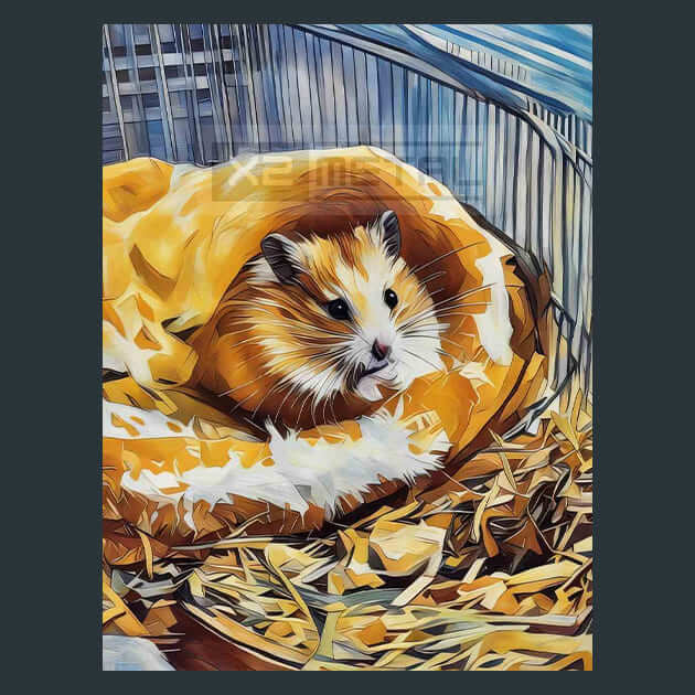 Gentle Hamster – Metal Print &amp; Mouse Pad | ChromaLuxe | Made in Iowa USA