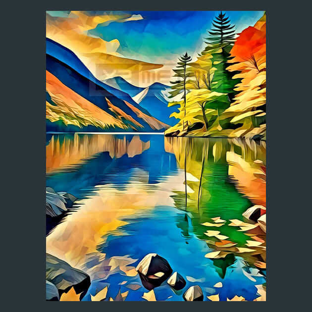 George Landscape Metal Wall Art and Desktop Mouse Pad by X2Metal