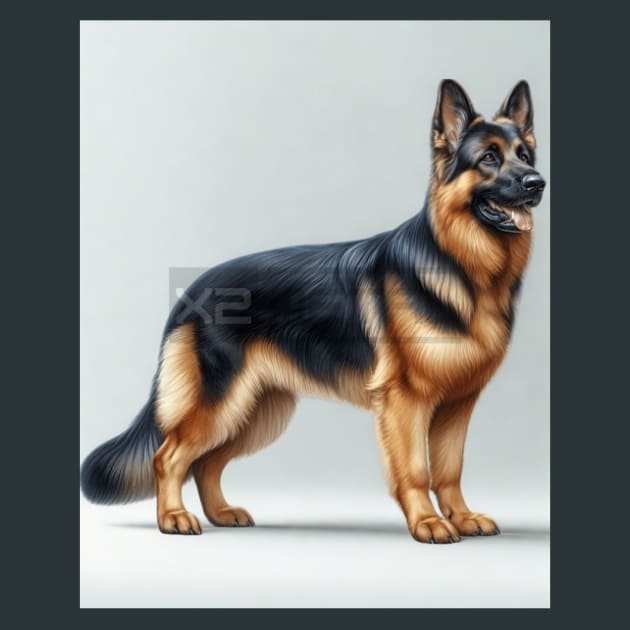 German Shepherd Metal Prints, Posters &amp; Mousepads – Metal Print &amp; Mouse Pad | ChromaLuxe | Made in Iowa USA