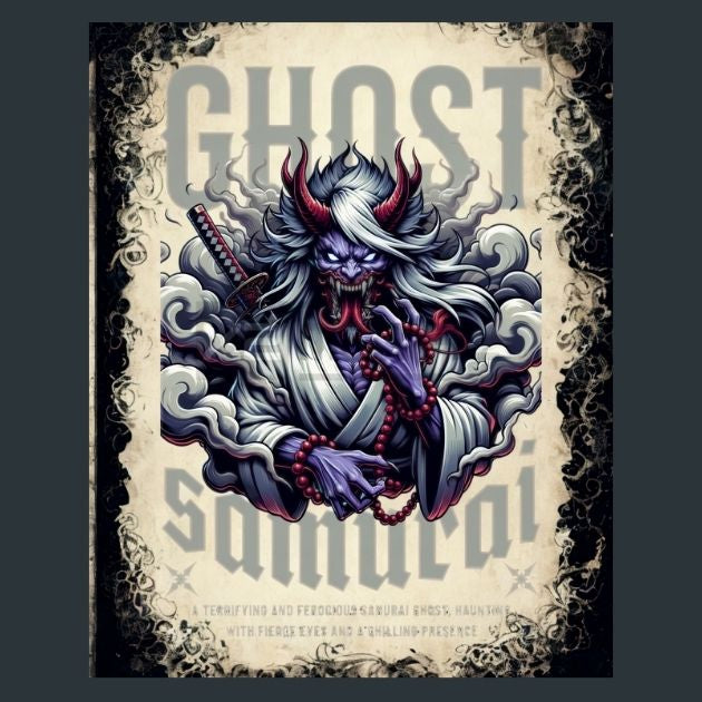 Ghost-Japan-Samurai-Metal-Print