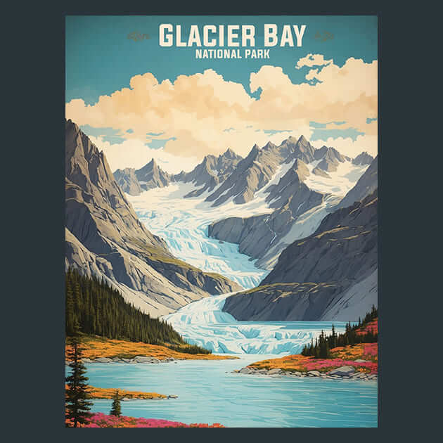 Glacier Bay Metal Wall Art and Desktop Mouse Pad by X2Metal