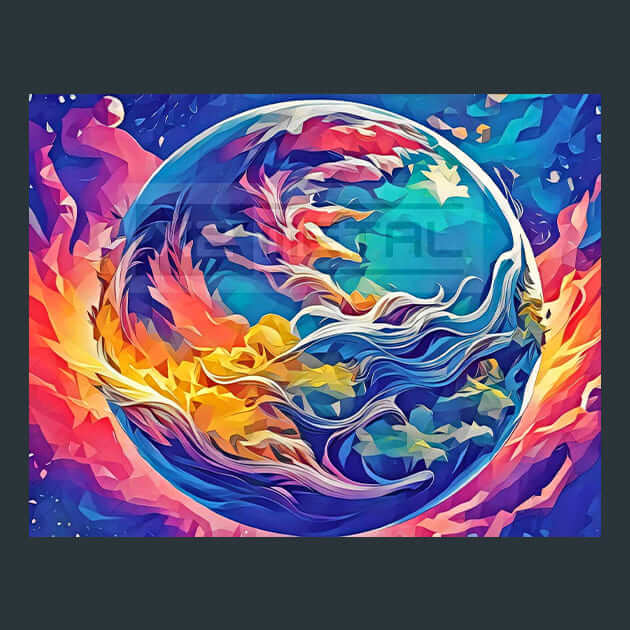 Globe In Motion – Metal Print &amp; Mouse Pad | ChromaLuxe | Made in Iowa USA